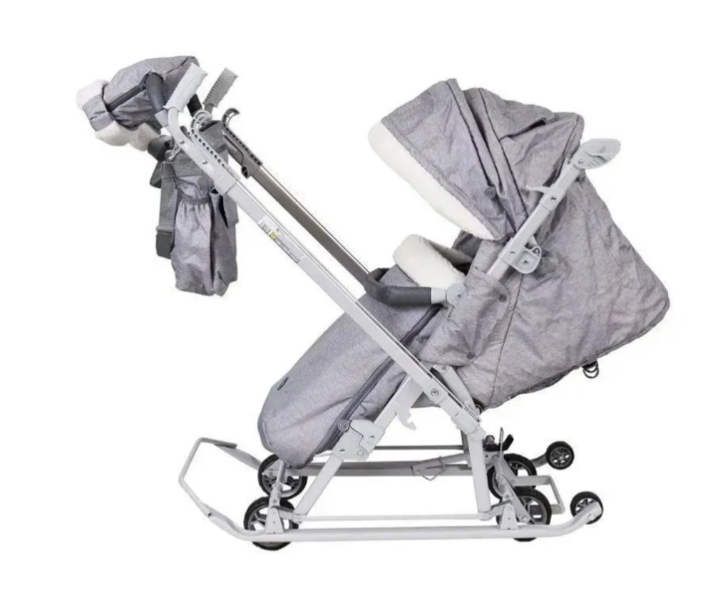 Санки-коляска Nika НД7-8К/9 дымчатый