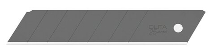 Лезвие OLFA ″EXCEL BLACK″ сегментированное, 20 шт, 25 мм в пластиковом кейсе (OL-HBB-20)