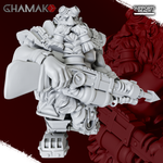 Grand Alliance Order Kharadron Overlords Dwarf Дварф с гарпунной винтовкой миниатюра для dnd, днд, pathfinder, фентези, Настольная игра, НРИ, Варгейм, РПГ