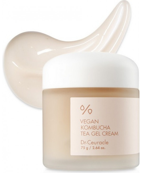 DR. CEURACLE Гель-крем для лица с чаем комбуча - Vegan Kombucha Tea Gel Cream, 75г