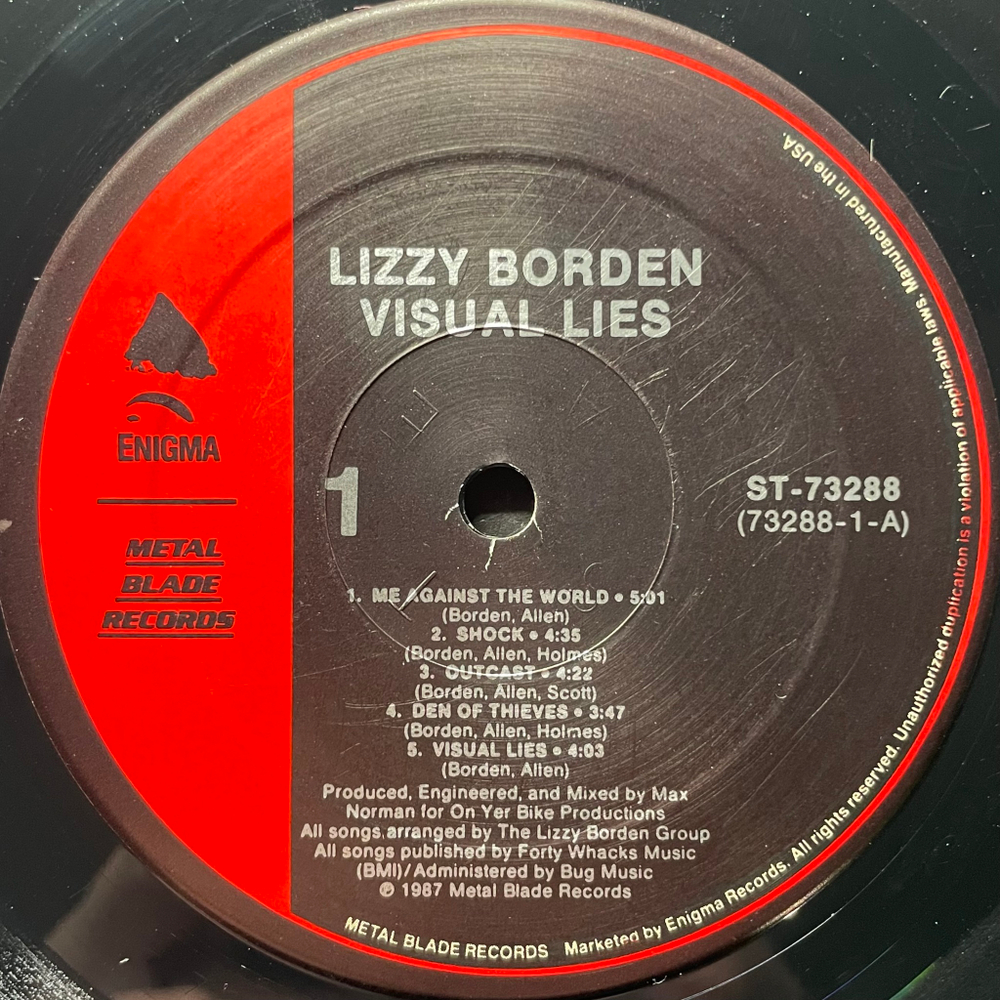 Lizzy Borden ‎– Visual Lies (США 1987г.)