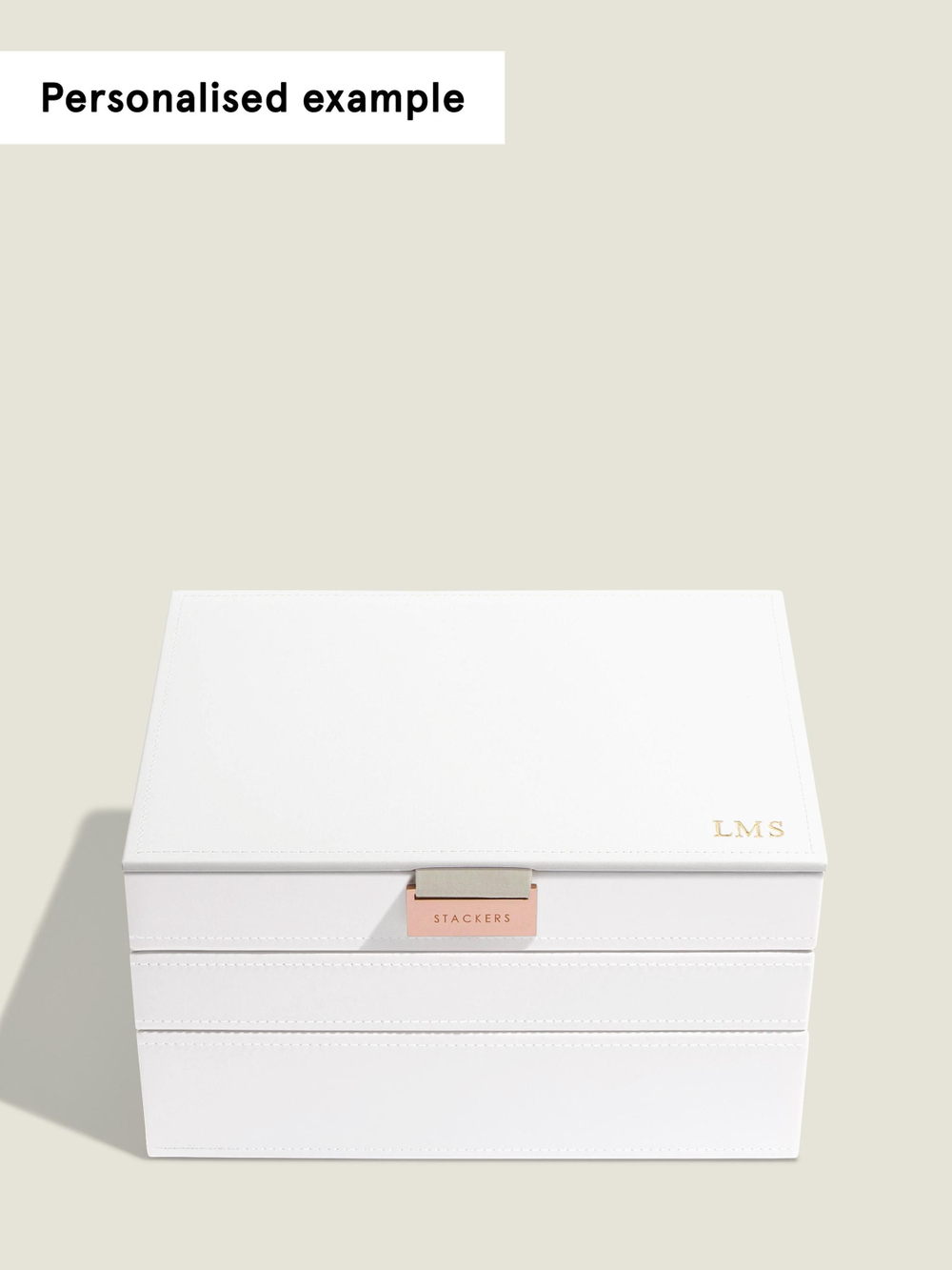 Органайзер для украшений и часов Stackers Classic Jewellery Box, 3 секции -Dove Grey & Rose (Navy Blue / темно-синий / Navy Blue / Органайзер с крышкой)