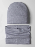 Шапка детская со снудом на осень