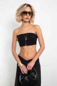 Топ-бондо Кроп (черный)