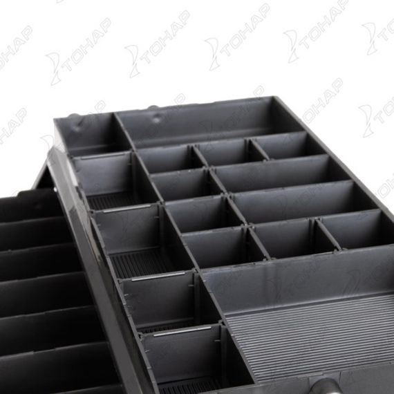 Ящик рыболова Helios трехполочный зеленый