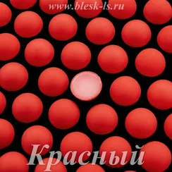 Матовые полубусины, Красный матовый