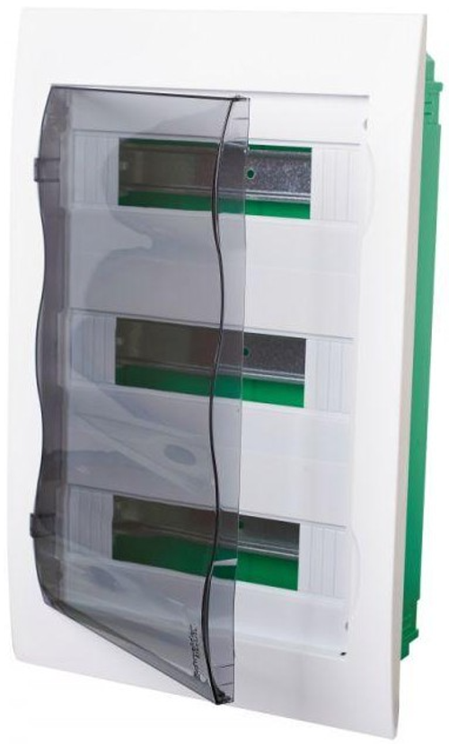Бокс встраиваемый СП City9 Box 3 ряда 36мод. с прозр. дверцей SE EZ9E312S2FRU