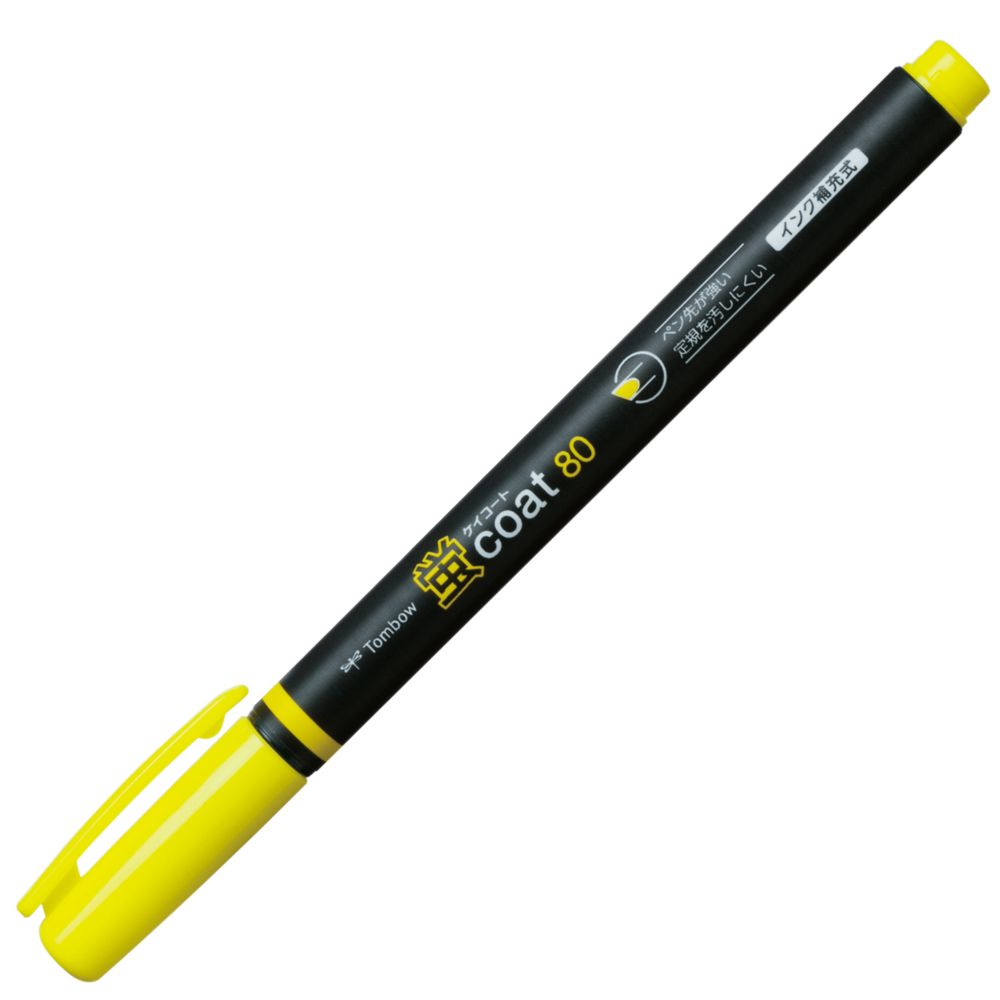 Маркер-текстовыделитель Tombow Key Coat 80 Ki-Iro / жёлтый