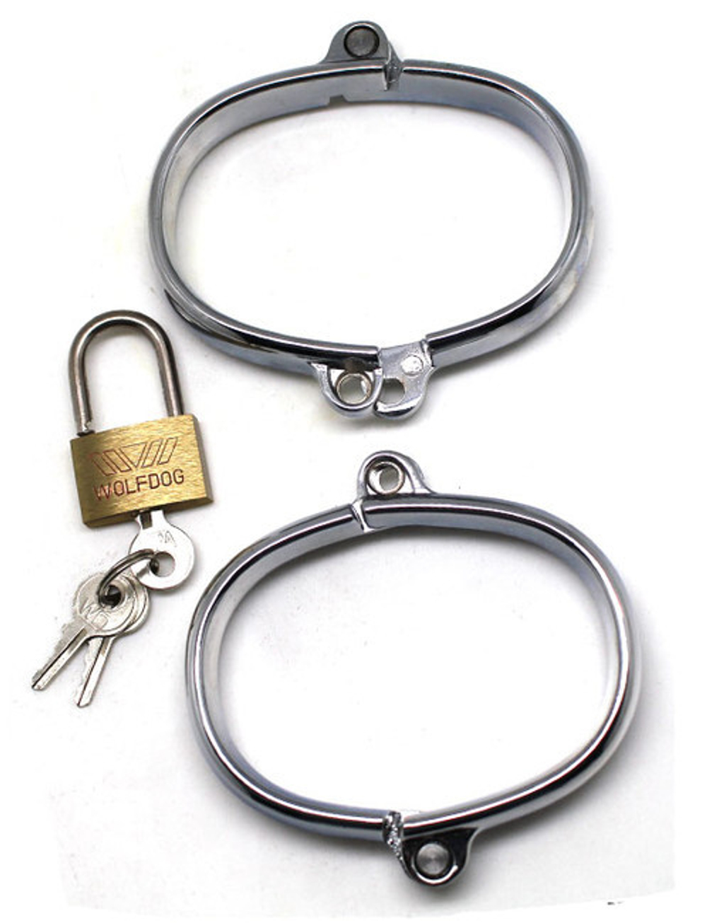 Наручники тонкие металлические на замочке (Цвет: серебряный)