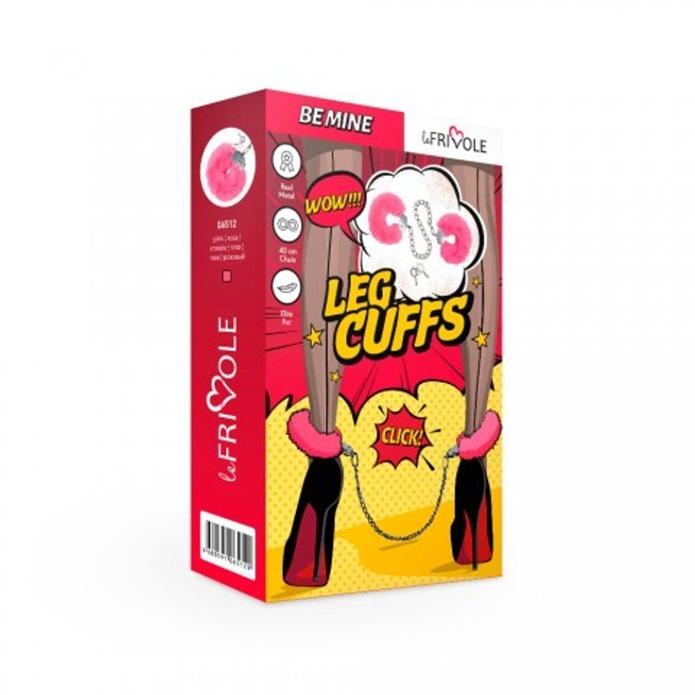 Оковы железные с розовым мехом Be Mine, One Size