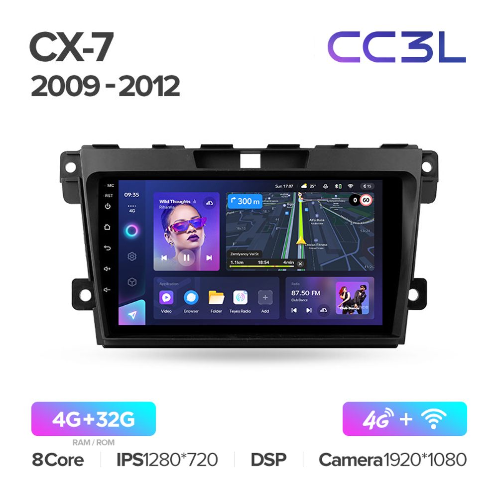 Teyes CC3L 9"для Mazda CX-7 2009-2012
