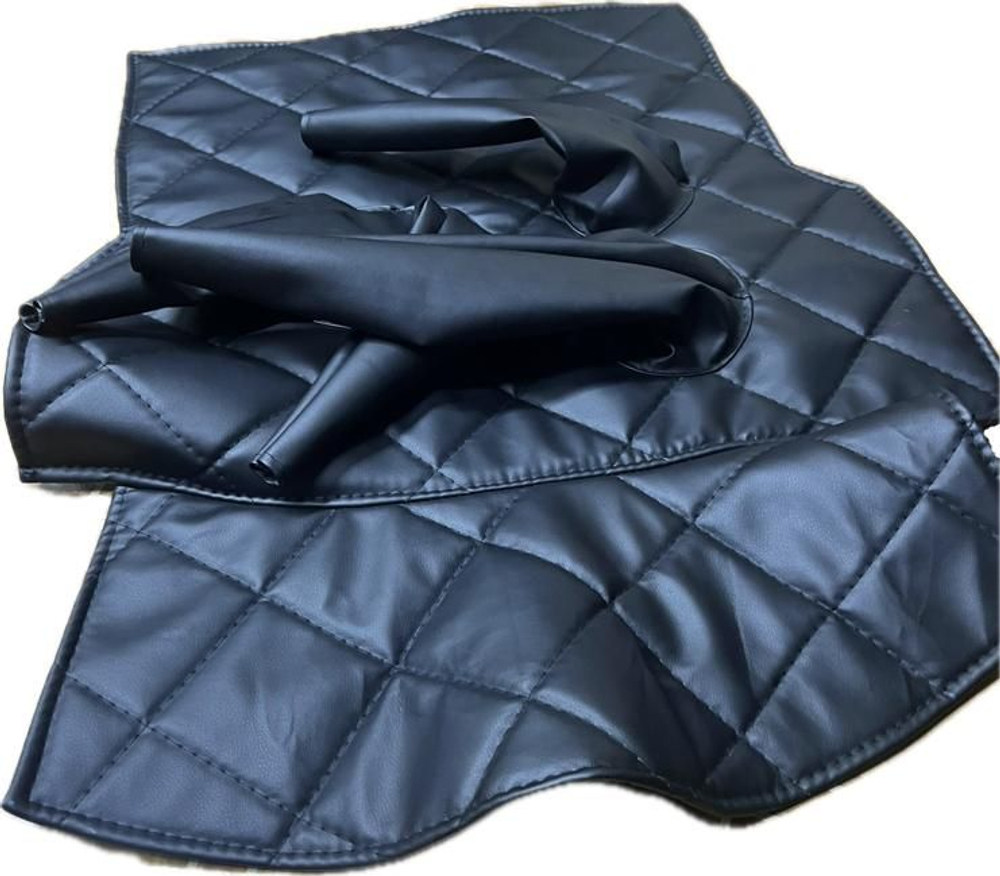 Коврик под рычаги КПП УАЗ 469, 3151 (4 рычага чёрная нить ромб)