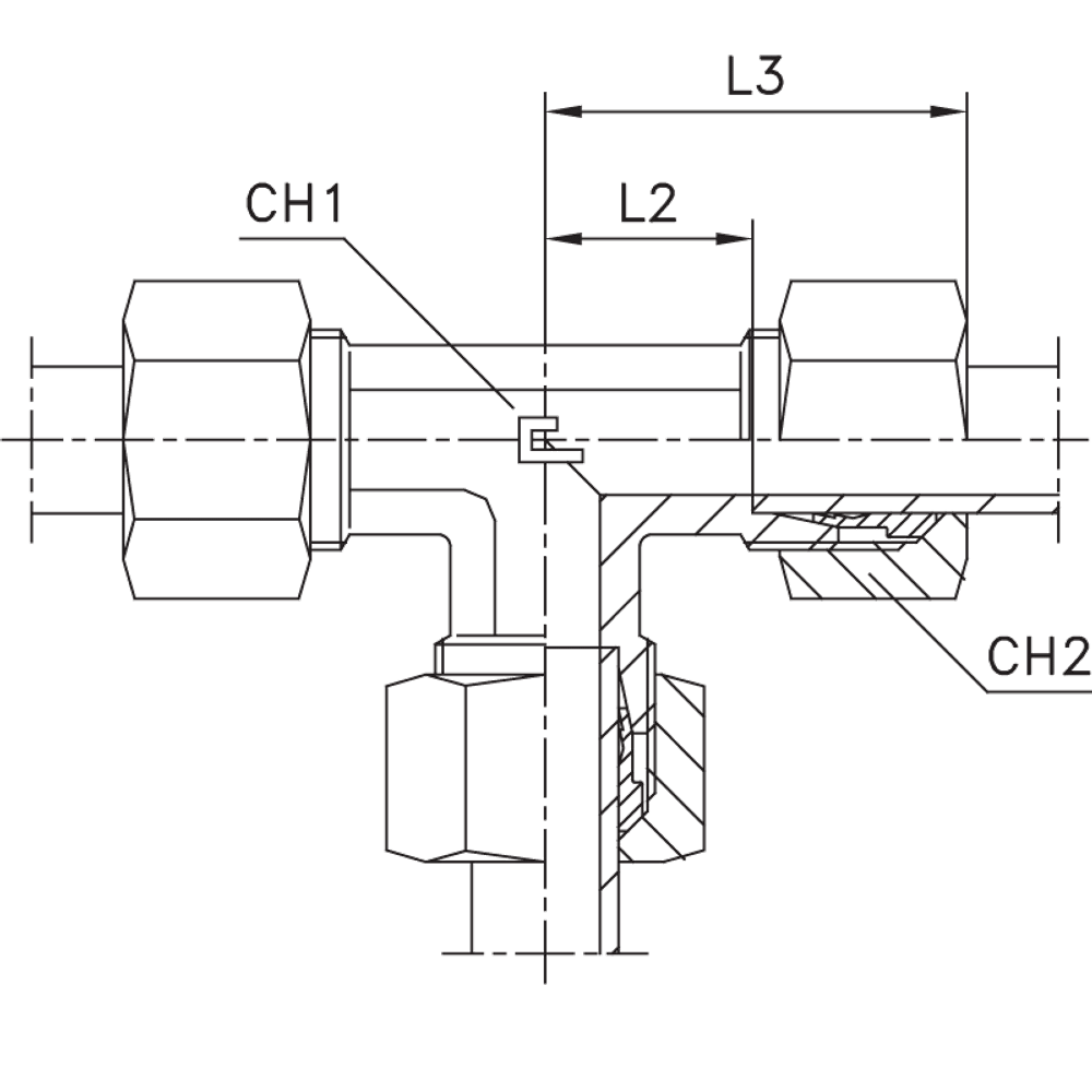 Соединение PT DS16 M24x1.5 нерж. CAST