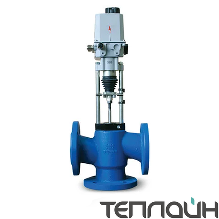 Трёхходовые регулирующие клапаны КПСР КССР с электроприводом REGADA