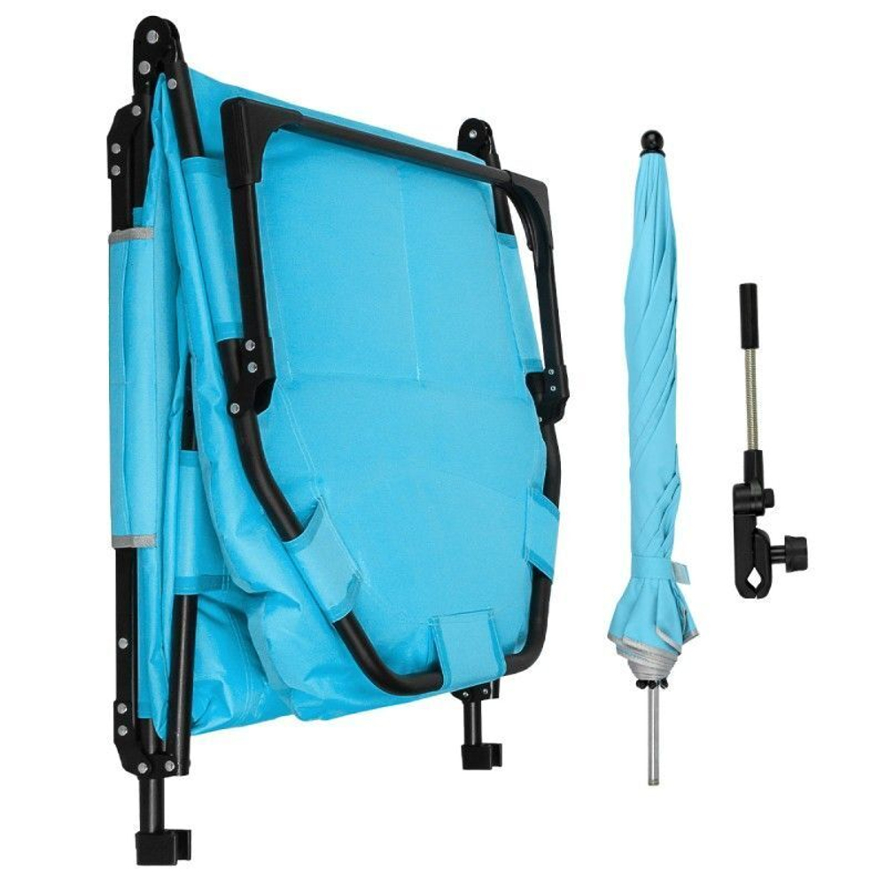 Шезлонг складной (blue) Forsage F-FG-HY-8008LB