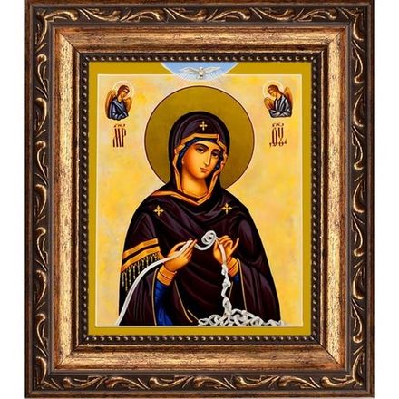 Богородица развязывающая узлы. Икона на холсте.