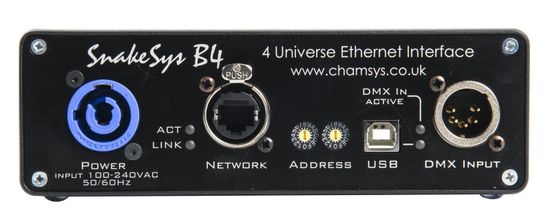 Chamsys SnakeSys B4 Four Universe Ethernet to DMX512 Box