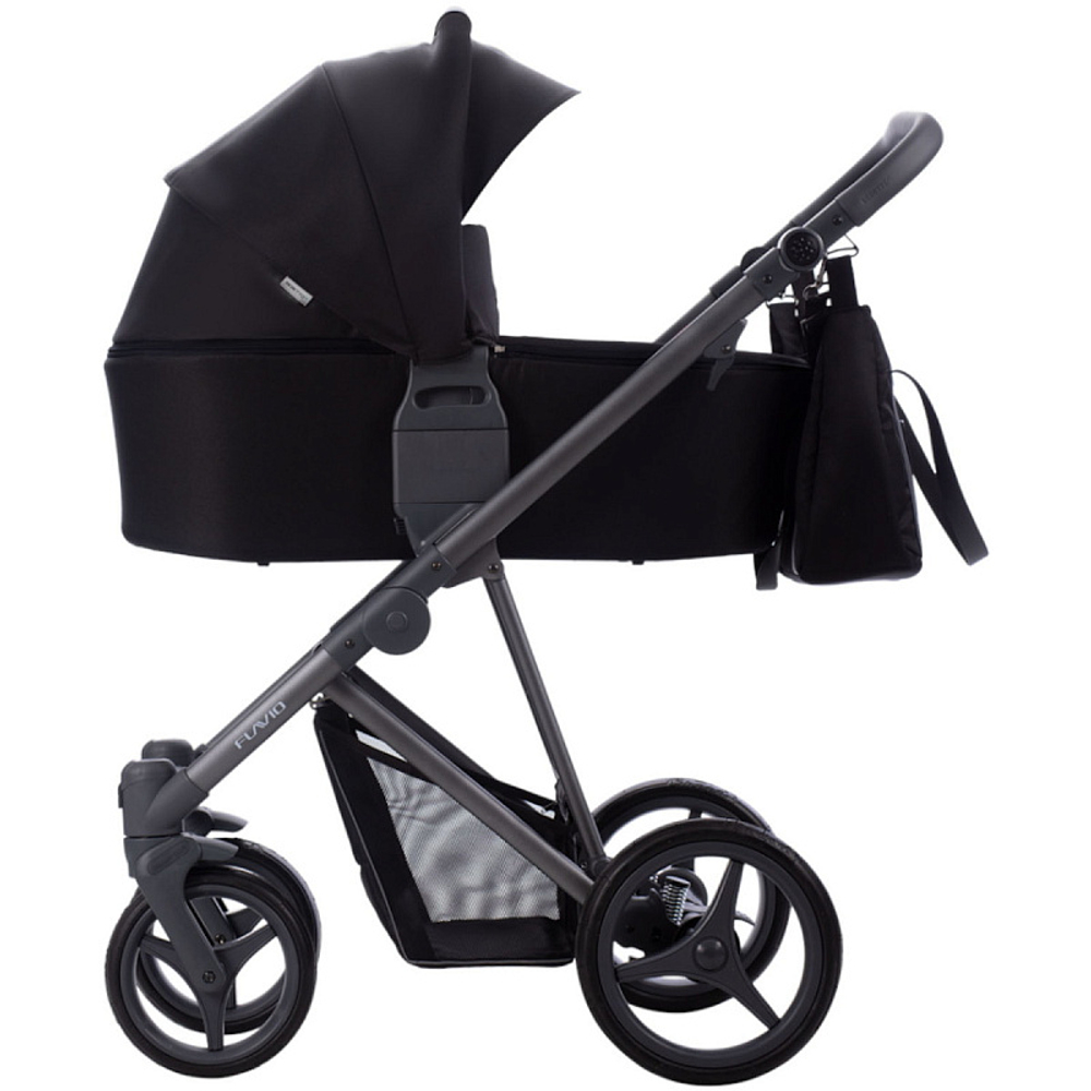 Детская коляска Bebetto Flavio 2 в 1 10 черный серая рама