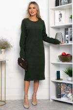 Платье трикотажное Уютный вечер (хаки) П14359-25М LT Collection