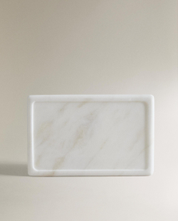 Zara Home поднос, мрамор, молочный