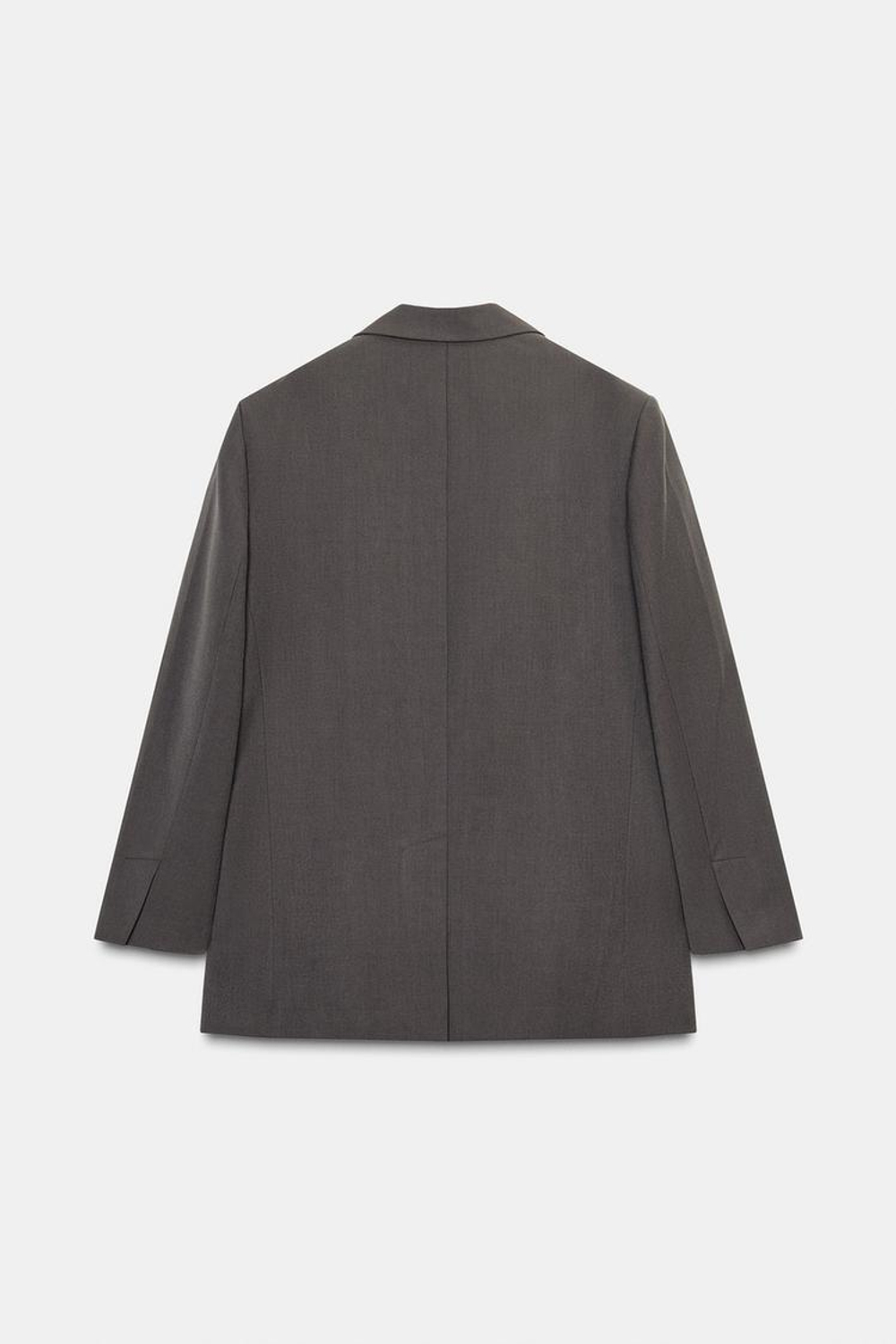 ZARA БЛЕЙЗЕР ОВЕРСАЙЗ — ZW COLLECTION, ТЕМНО-СЕРЫЙ