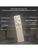 Люстра потолочная светодиодная 7044М/6+2