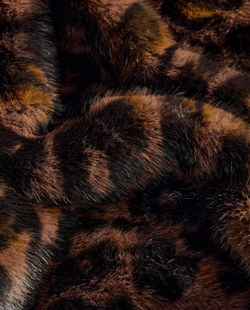 Zara Home - Плед из меха леопарда, коричневый, 140x190 см