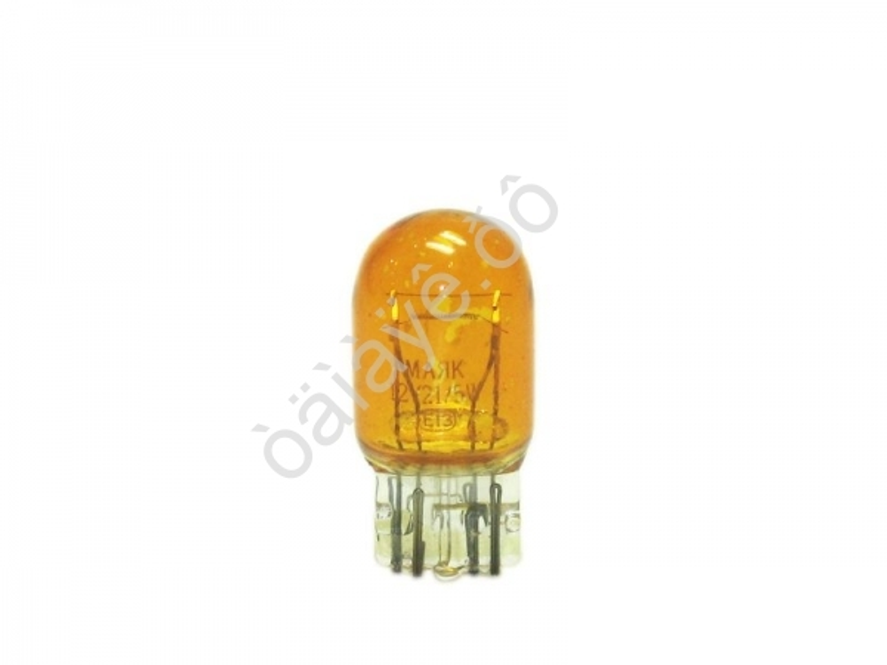 Автолампа  WY 12-W21\5W стекл в стопы 2-х конт ORANGE Маяк 61215бцOR