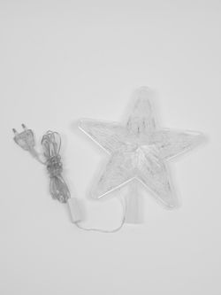 ULD-H2222-030-DTA MULTI STAR-1 Украшение светодиодное для ёлки Звезда-1. 22 см. 30 светодиодов. Разноцветный свет. Прозрачный провод. TM Uniel.