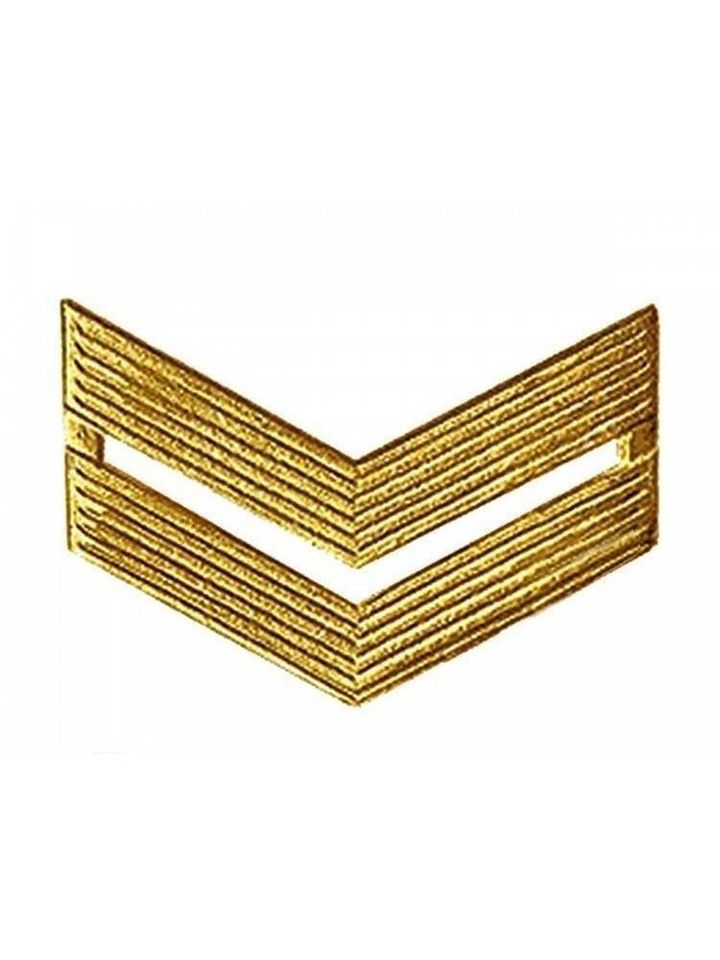 Лычка младший сержант металл золото