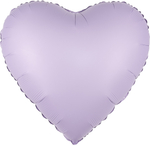 Сердце 30" Сиреневый, Сатин Fl