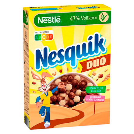 Сухой завтрак Nestle Nesquik Duo шоколадные шарики, 325 г