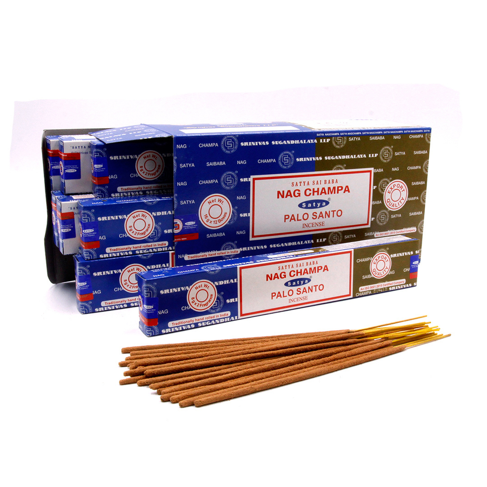 Satya Combo Nag Champa Palo Santo Благовоние-масала Наг Чампа Пало Санто 16 г