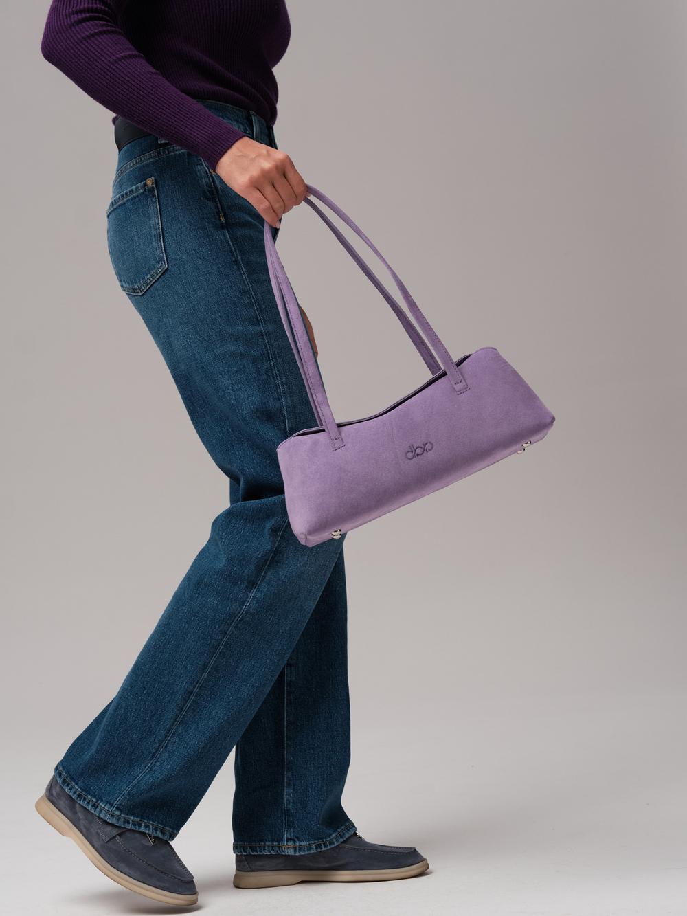 Женская замшевая сумка DBR 31127 лиловый