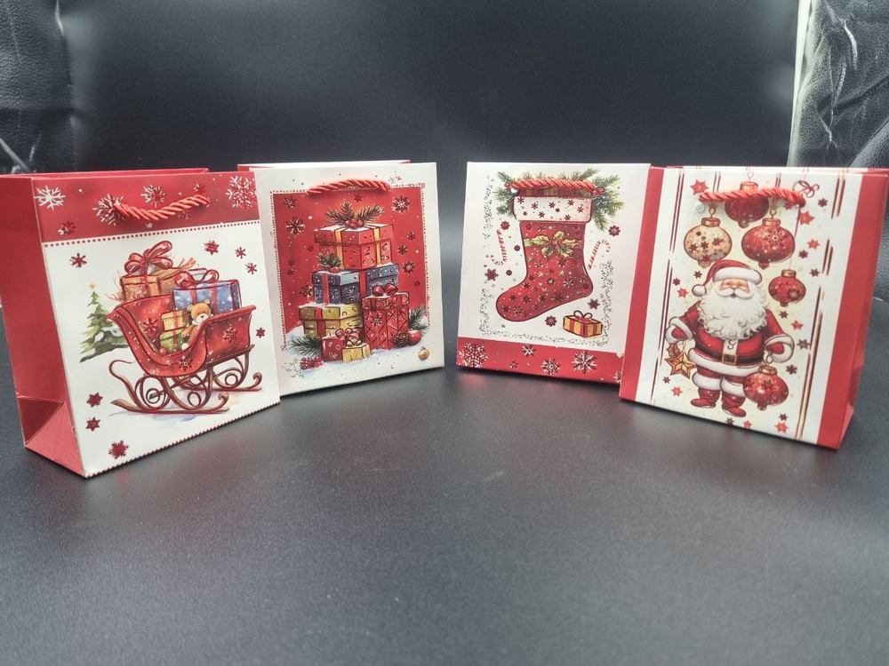 Пакет подарочный 12*14*6 DV-BK4191-4XS МИКС3 КНР