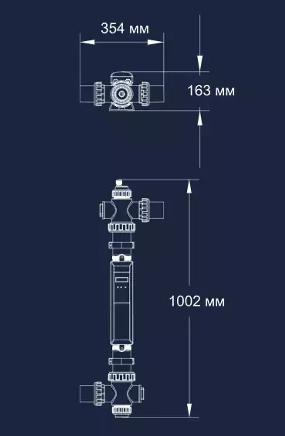 Ультрафиолетовая установка для бассейнов до 40 м³ - Nano Tech UV40 Timer - 40Вт, 230В, подкл. Ø50/63мм - AquaViva