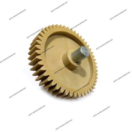 Шестерня для мясорубок Panasonic, Polaris с мет валом , D-84мм, прямые зубья