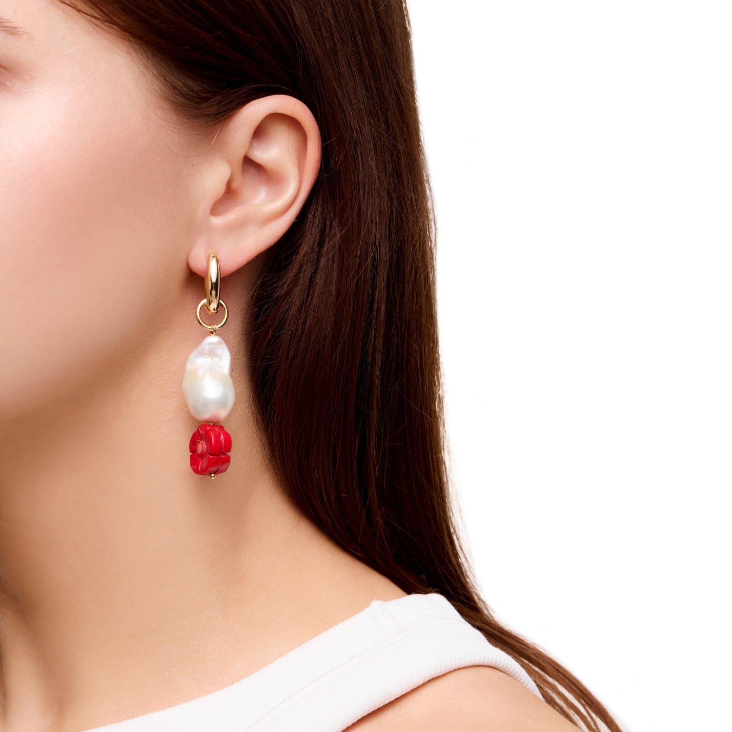 Серьги/подвески на купальник Spainish Passion Earrings - Red