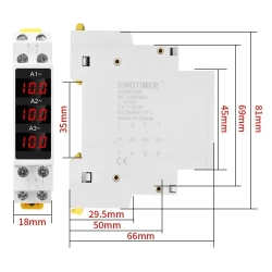 Цифровой трехфазный амперметр SDM010A
