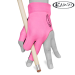 Перчатка для бильярда "Kamui QuickDry" розовая/черная левая M