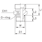 Штуцер FA DS14 UNF 3/4 (корпус)