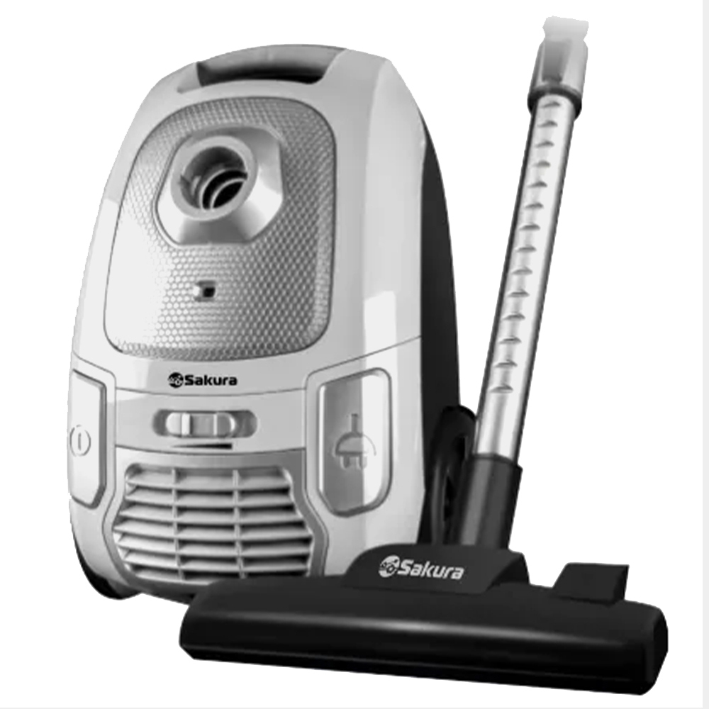 Пылесос SA-8316W 2400Вт мешок HEPA регул/мощн (белый/черный)