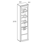 Шкаф с витриной