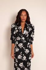 Платье с баской миди