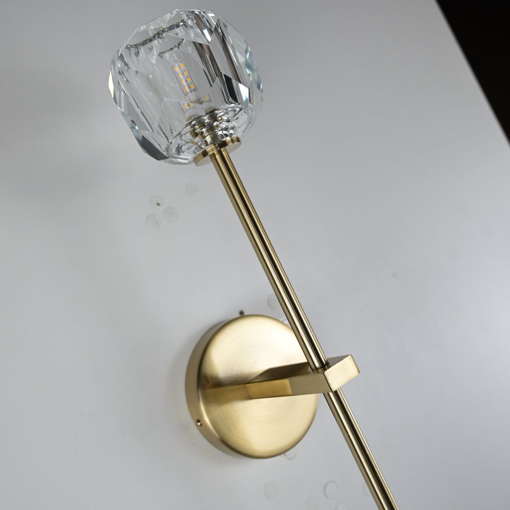 Бра Boule De Cristal Long Sconce Brass By Imperiumloft