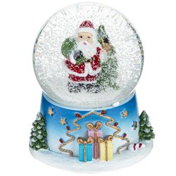 GAEM Фигурка декор в стекл шаре "Дед Мороз/Снеговик", D 7 см, L8,5 W8 H9 см, 2в.