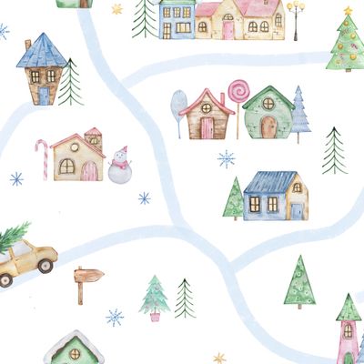 Карта зимнего города