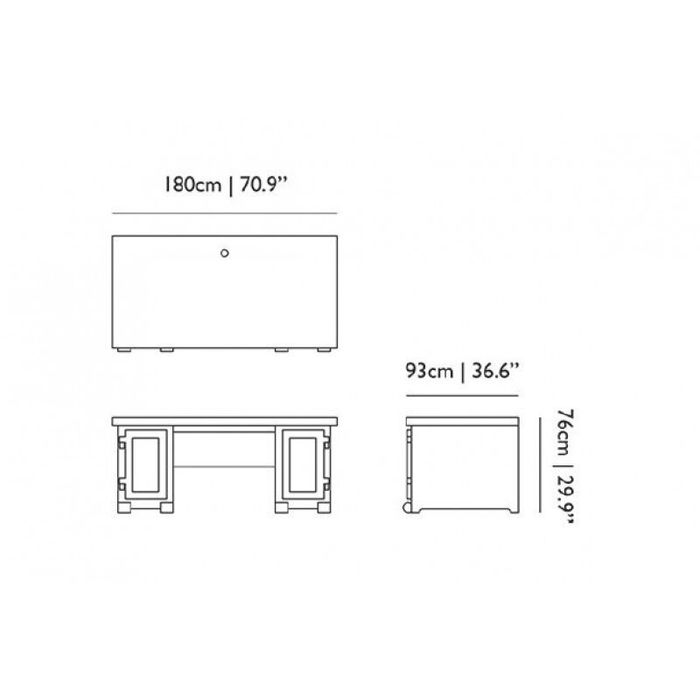 Стол Moooi Paper Desk 180 patch #13