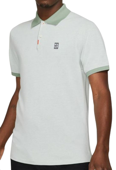 Мужское поло теннисное Nike Polo Slam Slim M - white/steam