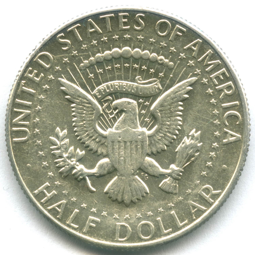 1/2 доллара 1966. США (Кеннеди). XF-AU